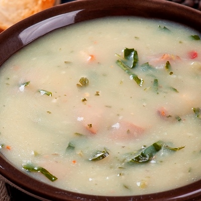 Суп картофельный с тхиной по-афонски