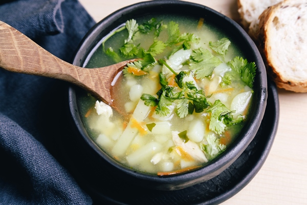 Ленивые щи delicious soup black bowl - Ленивые щи