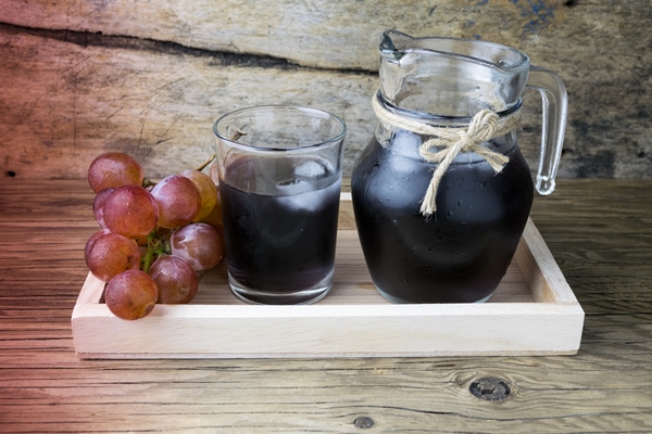 close up fruits jar table - Напиток "Шербет виноградный"