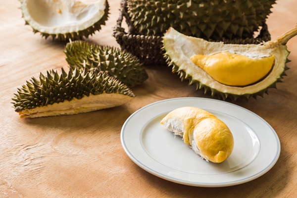 Дуриан king fruits durian is popular tropical fruit asian countries - Дуриан