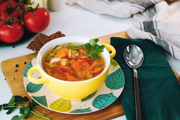 Щи "Успенские" без масла one plate vegan food vegetable soup table - Щи "Успенские" без масла