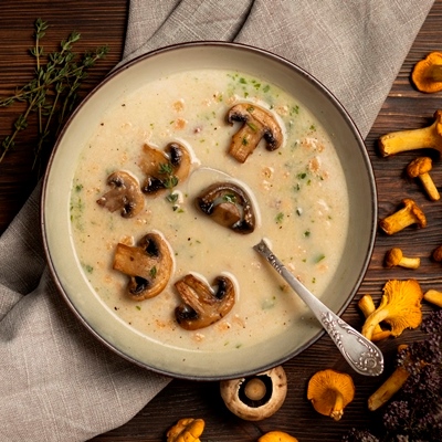 Постный грибной суп по-афонски