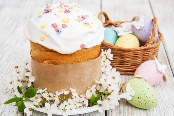 easter bread eggs - Кулич старинный