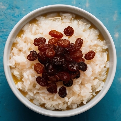 Кутья поминальная рисовая с изюмом