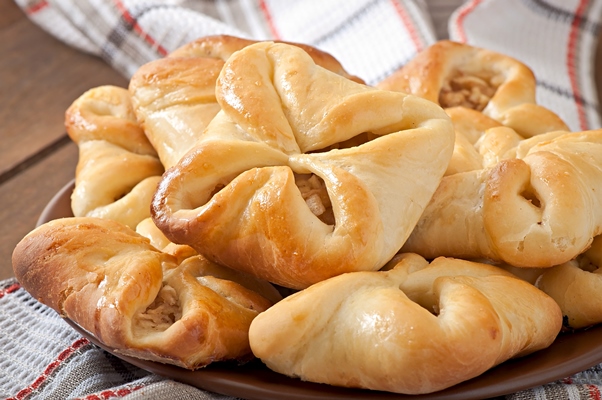 "Ленивые" расстегаи с мясом pirozki s ablokami - "Ленивые" расстегаи с мясом