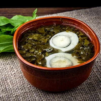 Щи зелёные постные военно-полевые