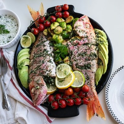 Фаршированный окунь