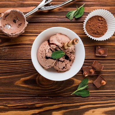 Домашнее шоколадное мороженое