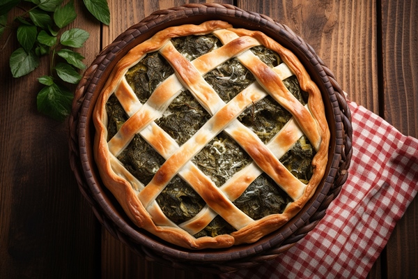 pirog so spinatom i fetoi bludo greceskogo proishozdenia - Пирог "Радонежский"