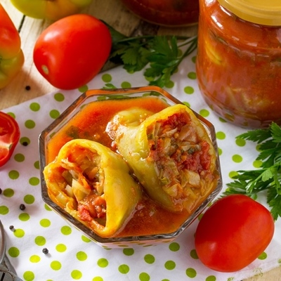 Фаршированный перец на зиму