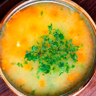 Картофельный суп с яйцом без мяса