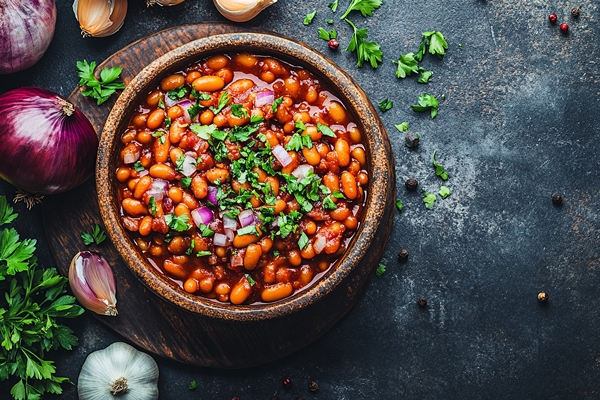 rusticeskii pecennyi boby barbeku sous - Лобио по-грузински