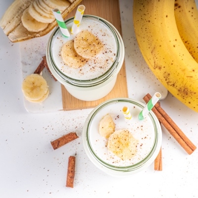 Банановый смузи с миндальным маслом Банановый смузи с миндальным маслом