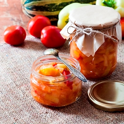 Консервированный салат из кабачков Консервированный салат из кабачков