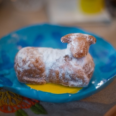 Бездрожжевой кекс «Рождественский барашек»