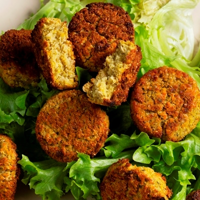 Фалафель с овсяными хлопьями мелкого помола