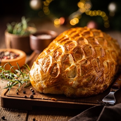 Пирог «Святочный» с мясом и рисом