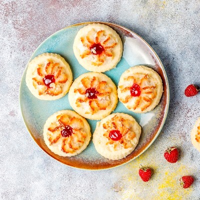 Картофельные гнёзда с творогом