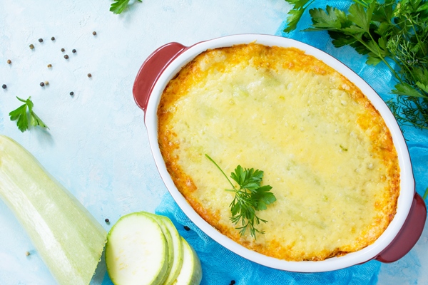 lasagna with sauce zucchini minced meat 1 - Кабачковая запеканка