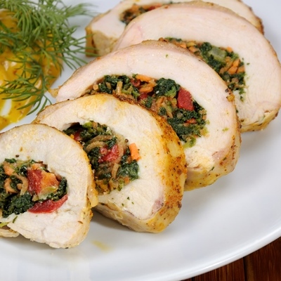 Мясной рулет с сыром