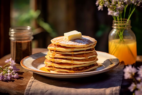 delicious photorealistic pancakes - Домашние панкейки
