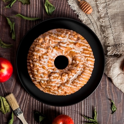 Овсяный пирог с яблоками