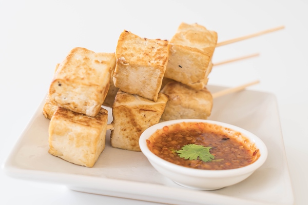fried tofu healthy food - Жареный тофу