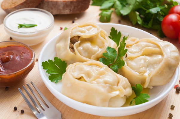 Манты с картофелем и соевым фаршем manti manty dumplings popular asian dish great image your needs - Манты с картофелем и соевым фаршем