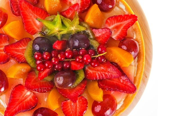 pie with fruit berries isolated white background 1 - Тарт "Тутти-фрутти"