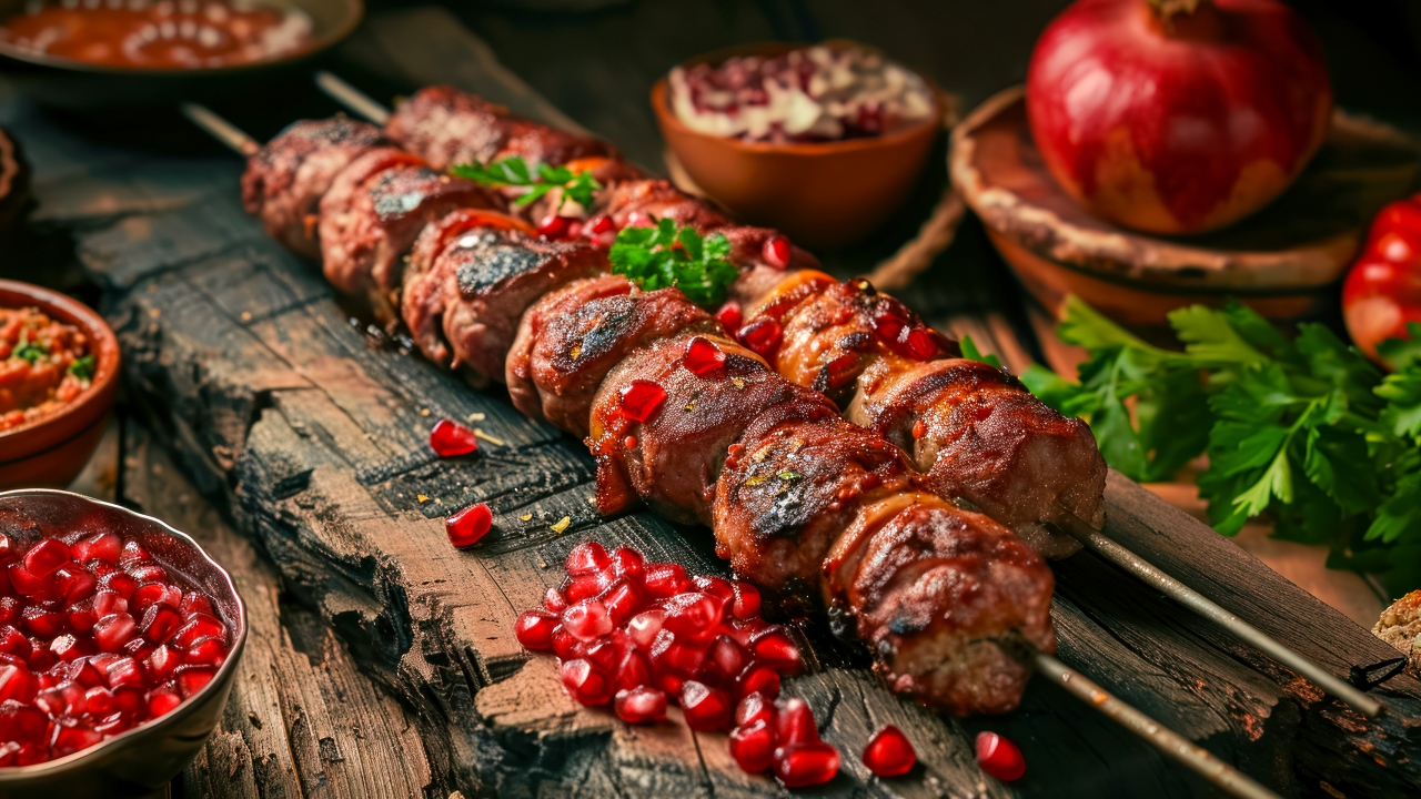 Шашлык в гранатовом маринаде