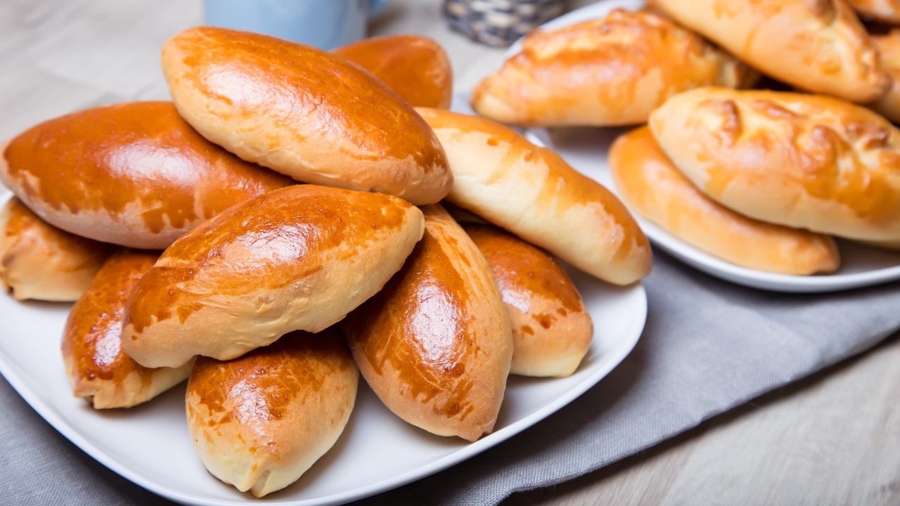 Постные пирожки с яблоками
