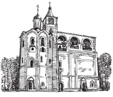 Звонница Спасо-Евфимиева монастыря палатного типа, пристроенная к храму, XVI–XVII вв. Суздаль