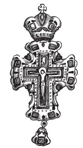 Крест с украшениями