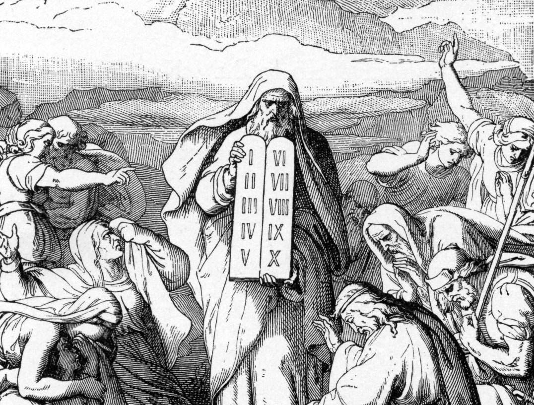 Foster Bible Pictures 0070 1 Moses with the Two New Tables of Stone – Духовные законы