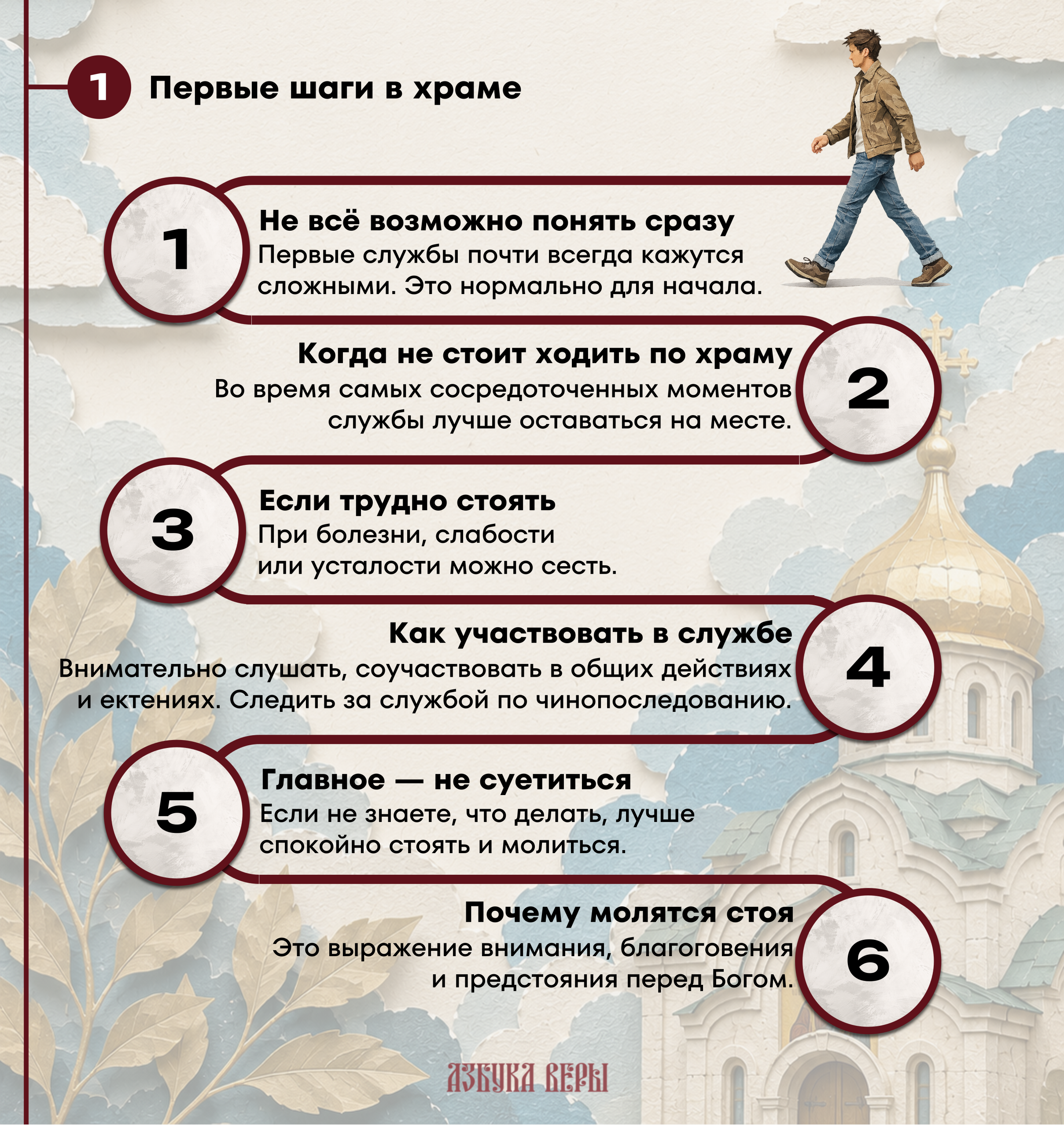Первые шаги в храме: что нужно знать новичку