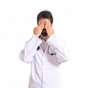 doctor covering his eyes isolated white background 1368 5799 300x300 - 7 факторов, снижающих иммунитет